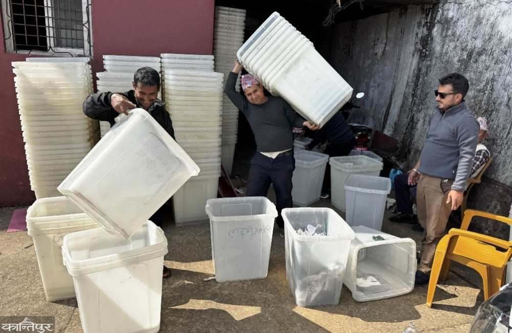 Ballot box management work in full swing in Palpa