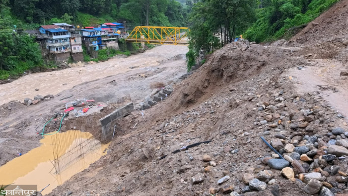 Floods and landslides affect road networks in Ilam, Panchthar, and Taplejung
