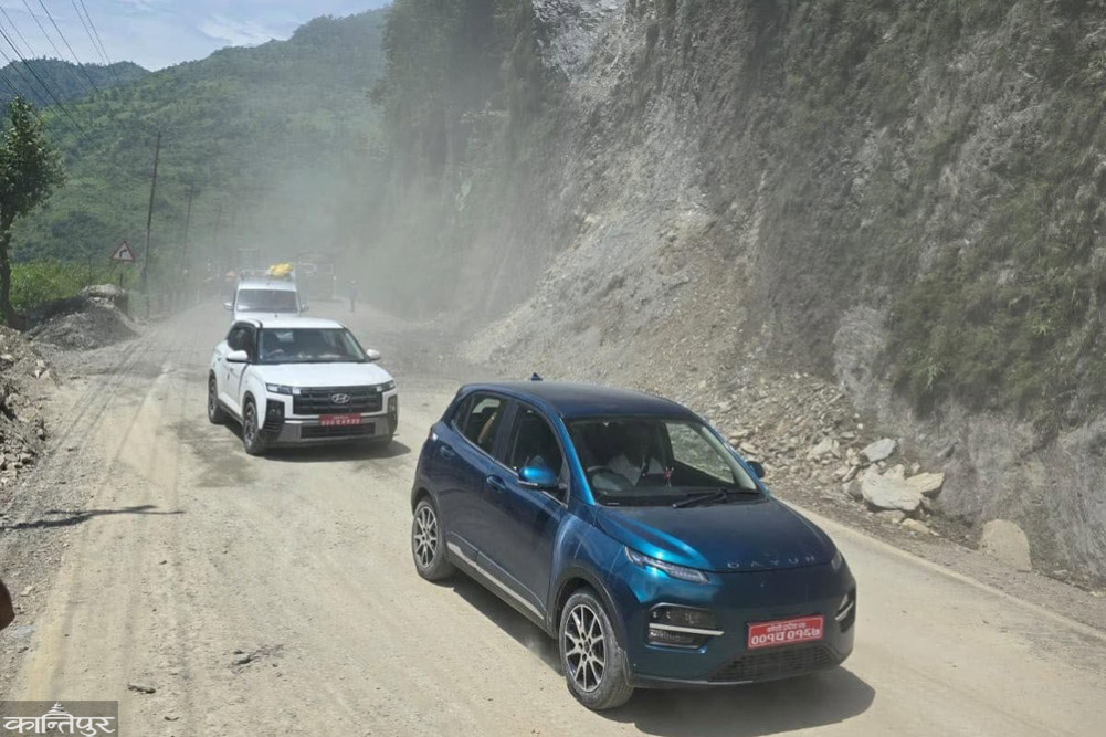 The Narayangadh-Muglin road, which had been blocked since morning, is now operational