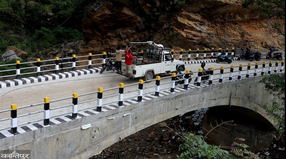 Arch bridge operational on Namdu River