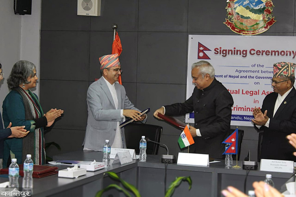 Nepal-India Mutual Legal Assistance Agreement signed