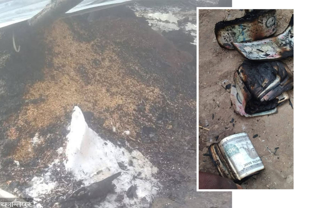 Five families living under tents after fire reduced them to ashes