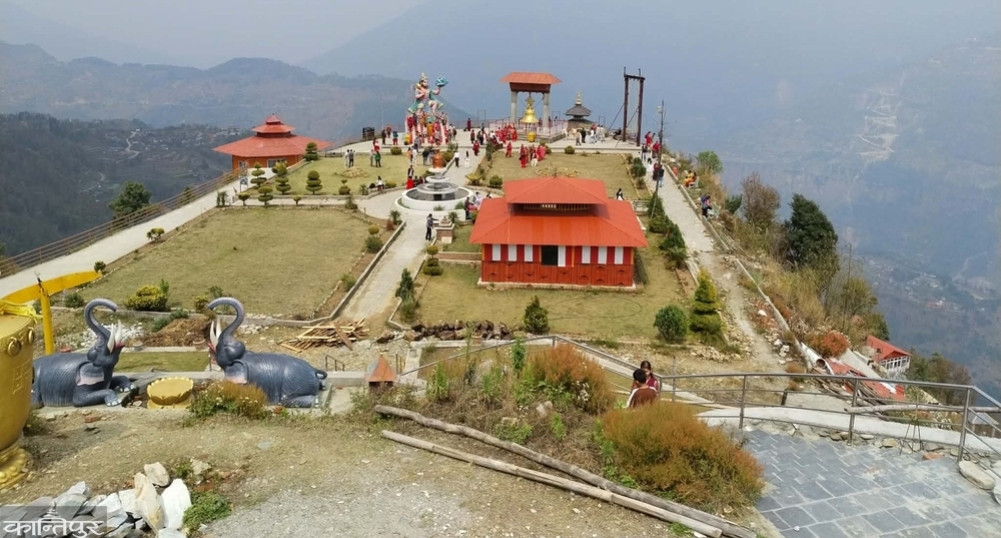 A 151-foot tall urn is being built in Panchakot