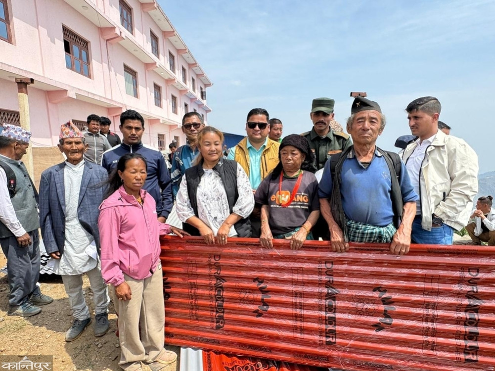 Zinc sheets distributed to 94 households whose roofs were blown off by the storm