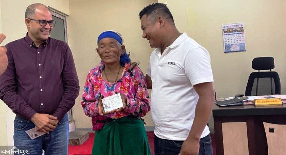 Upon receiving citizenship at the age of 72, Phulmaya Chepang said, ”Now I will get old-age allowance.”