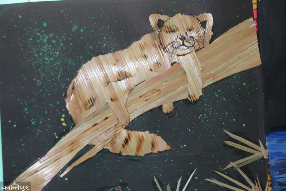 Attractive art from wheat husks