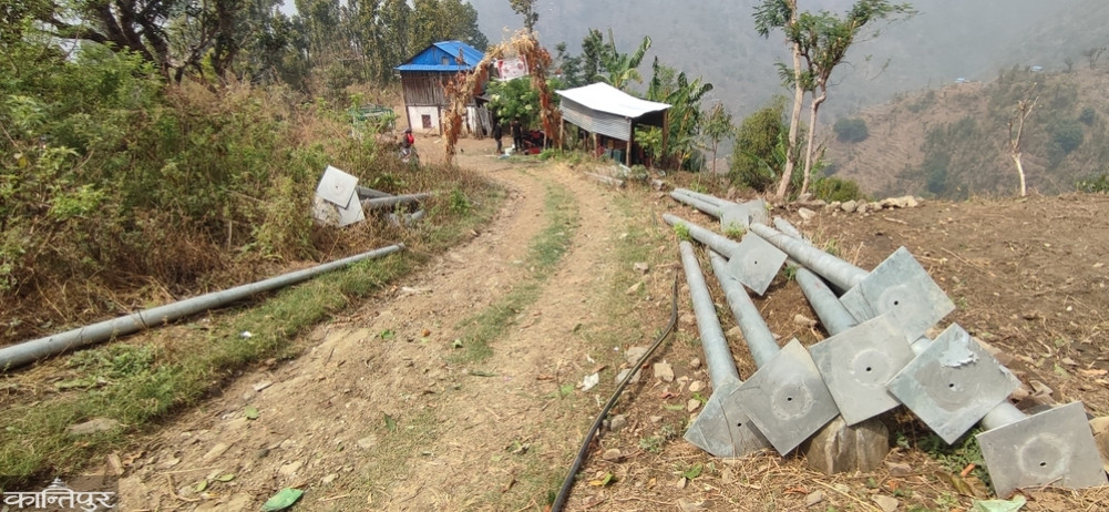 Entire ward of municipality without electricity