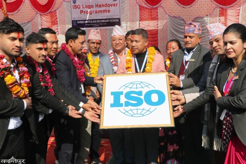 Palpa's Ramtulsi Secondary School receives international quality mark