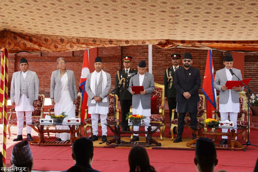 Speaker's oath before the President