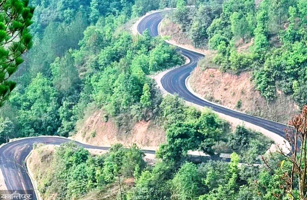 Gachhe-Bhaluwang road blacktopped after 27 years