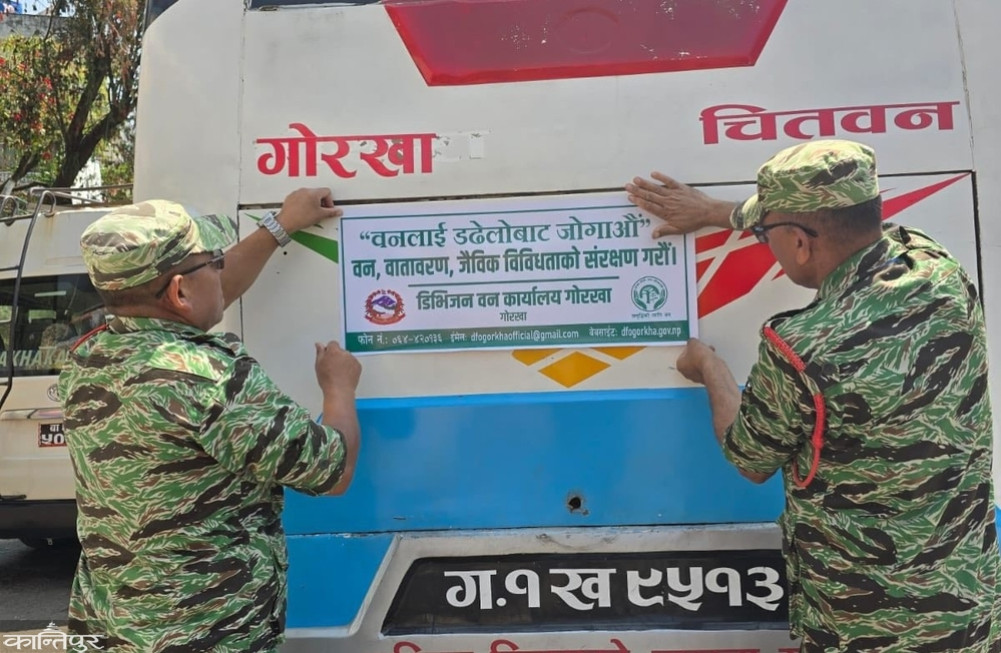 Stickers to spread awareness about forest fire control