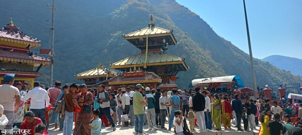 45,000 pilgrims visit Supa Deurali Temple in a single day