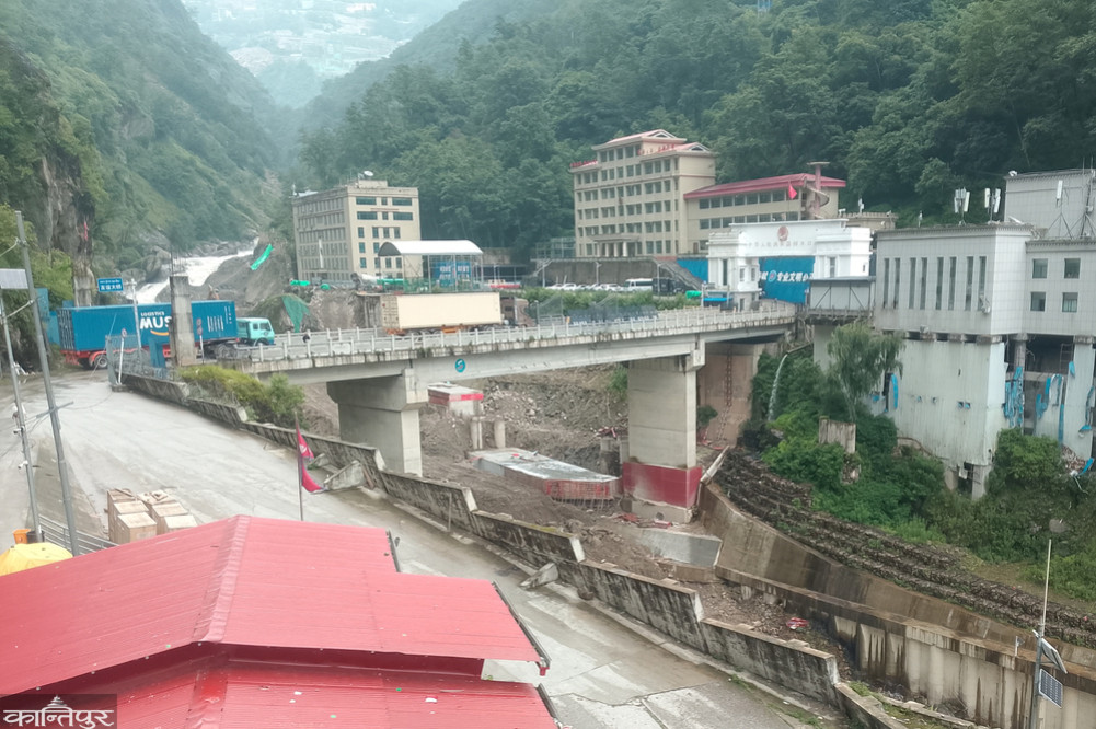 Tatopani checkpoint blocked again