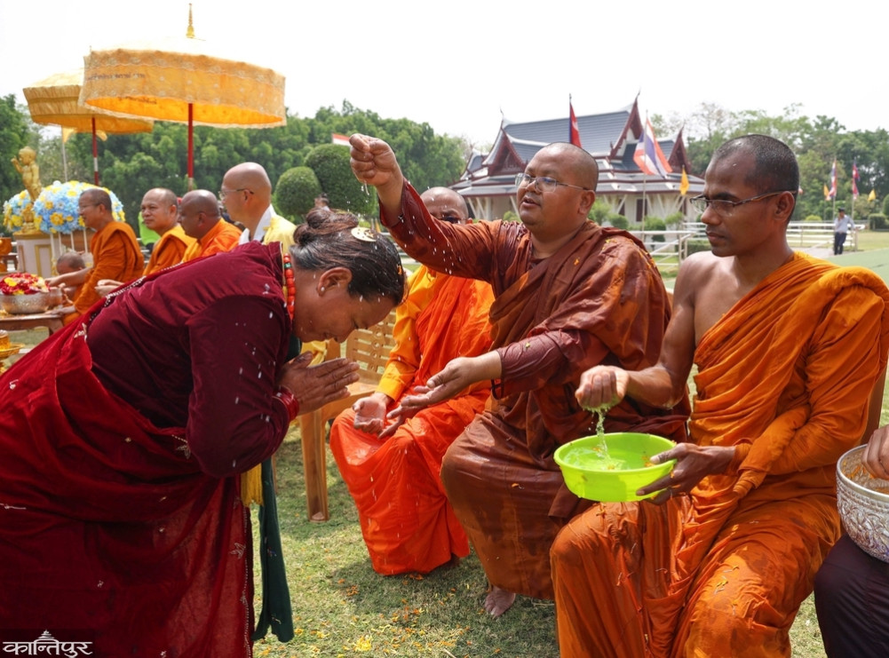 Thai New Year celebrated by splashing water