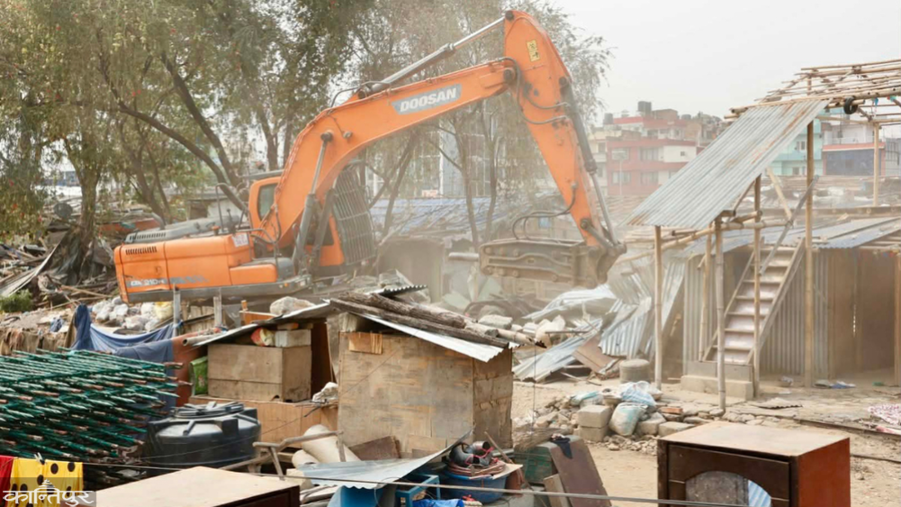60 percent of the structures in Thapathali squatter settlement demolished