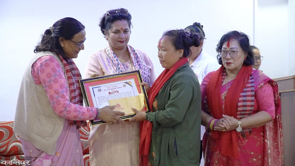 Dhankuta's female tempo driver honored