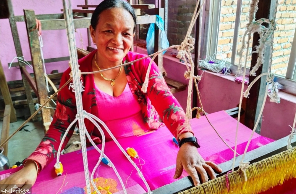 Sarees woven by Yamkumari reach abroad