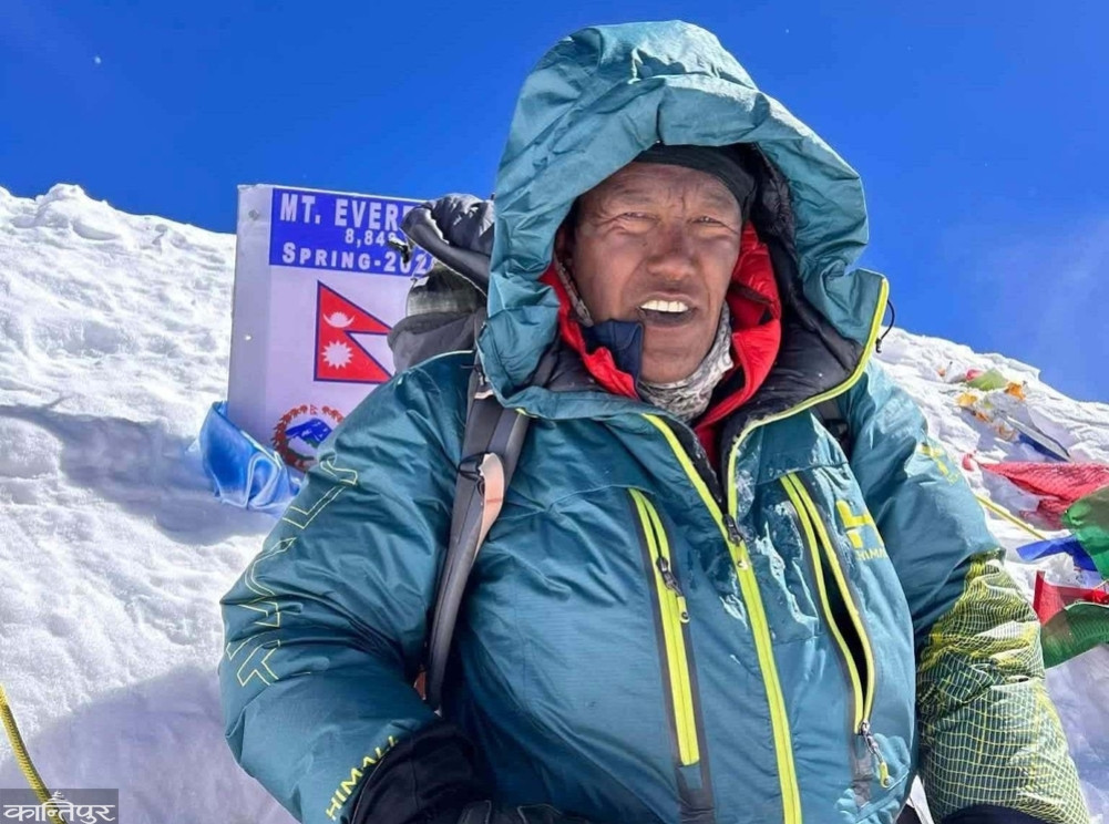 Padawa Sherpa completes 31st ascent, summiting for the second time in a single season