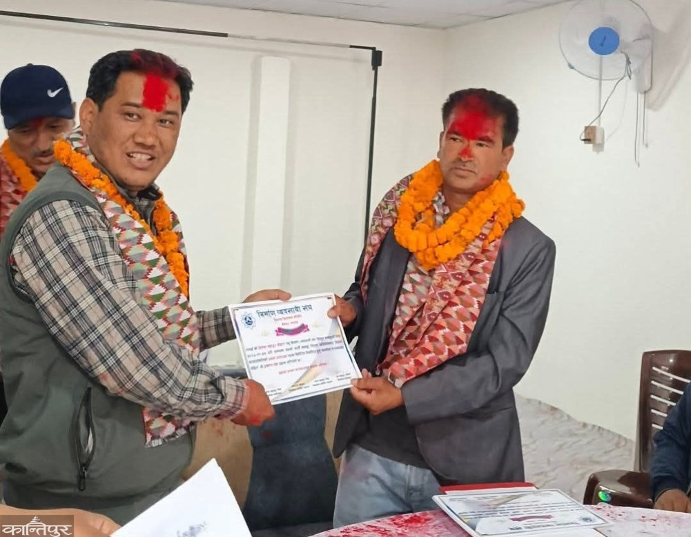 Bohara elected as president of Bajhang Construction Entrepreneurs Association
