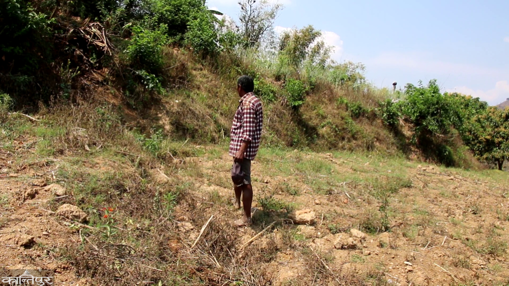 Tilkechaur residents displaced after land cracks, government relief still pending