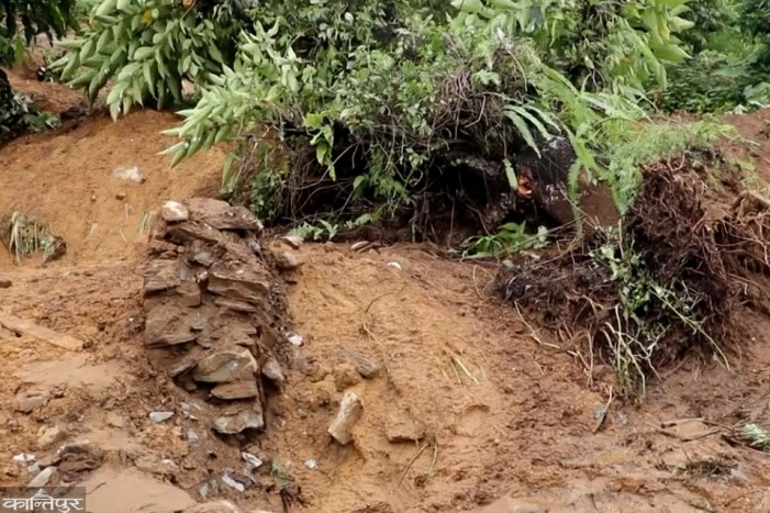 Elderly man dies in landslide in Myagdi, one rescued