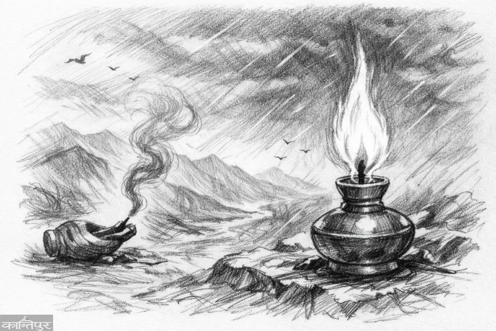 Wind and lamp