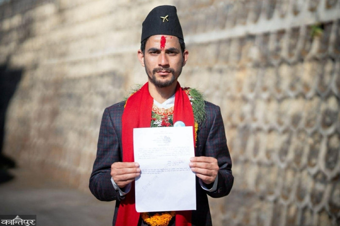 Bhupdev Shah files candidacy from Rashtriya Swayamsevak Sangh (RSS) in Achham-2