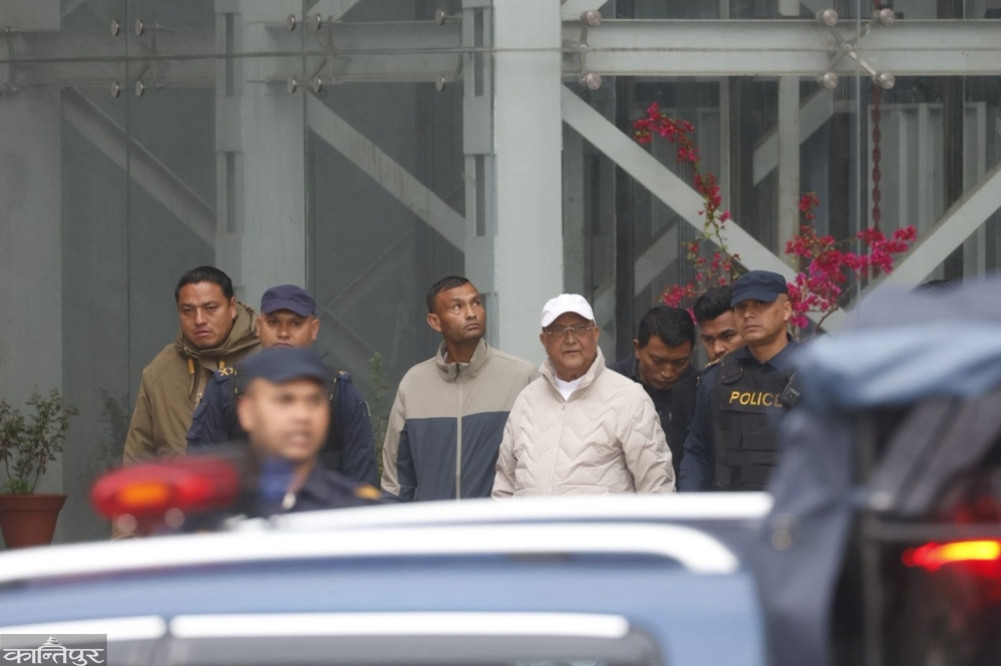 Oli was taken to Tribhuvan University Teaching Hospital for a health check-up.