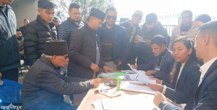 Baburam Bhattarai files candidacy from Pralopa in Gorkha-2
