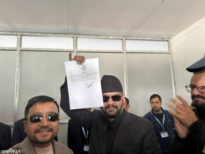Balendra files candidacy from Jhapa-5