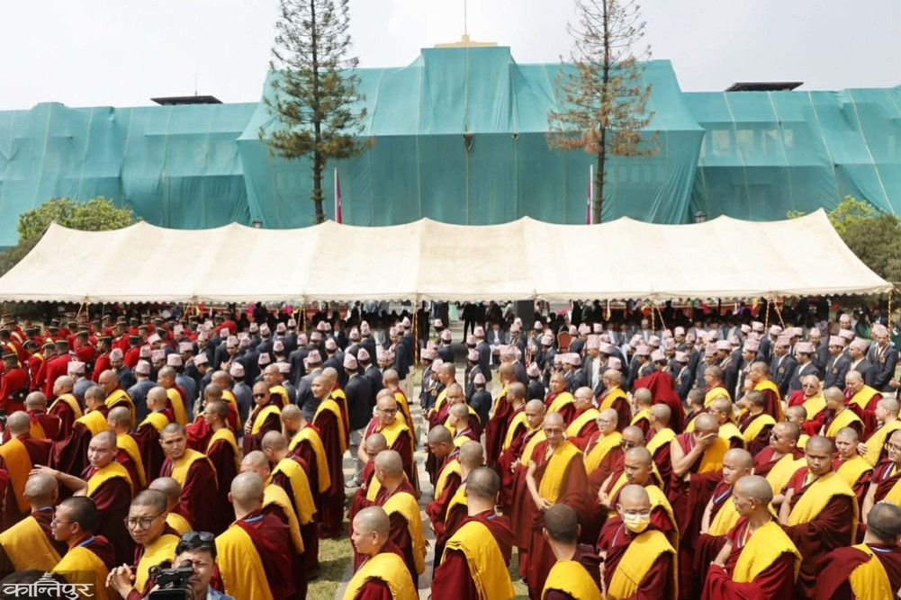 Photo Feature: Separate oath-taking ceremony at Sheetal Niwas