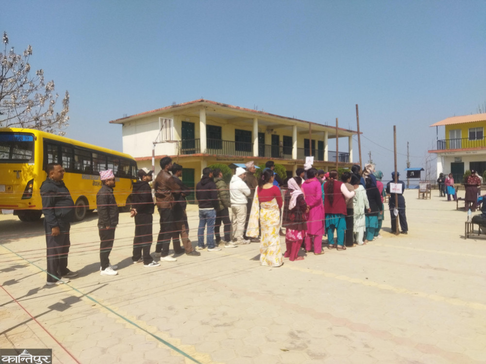 Less than half of the votes were cast at Deuba's polling station.