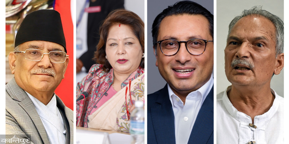 Leaders in the Delhi race