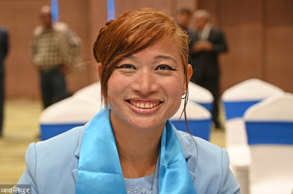 Rajani Shrestha, a player of the formation in Parliament