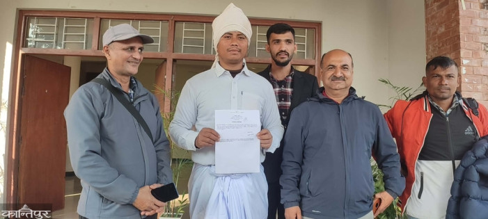 Dr. Ashiq Prasad Mahato registers candidacy from CPN-Maoist in Chitwan-3