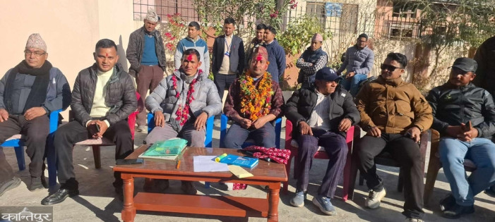 Bharat Mallagare of the CPN-Maoist files candidacy