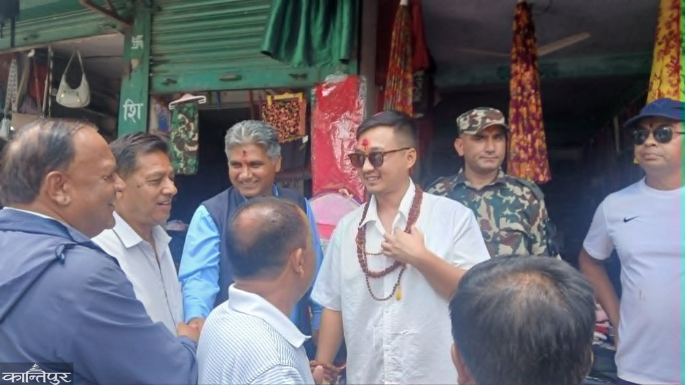 What did Home Minister Sudhan Gurung do in Gorkha for 3 days?