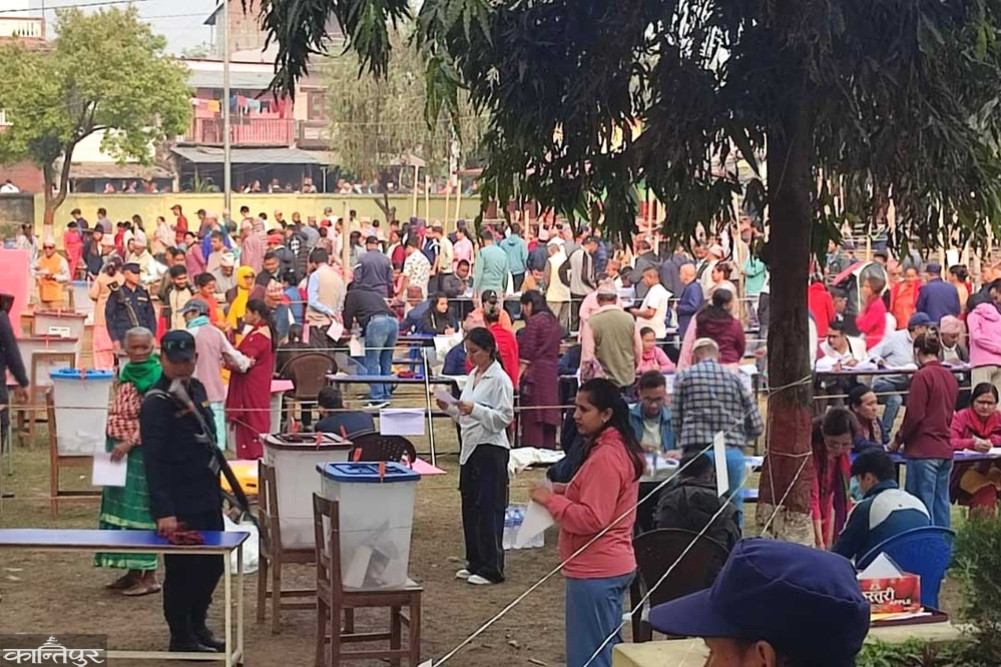About 20 percent of votes were cast in Chitwan.
