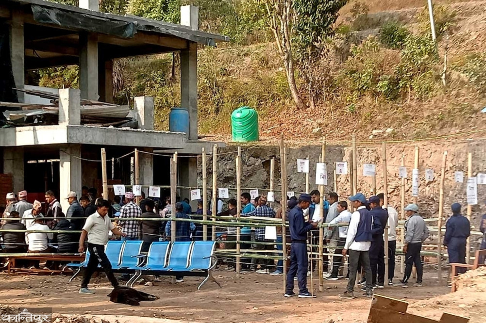 About 15 percent of votes were cast in Ramechhap.