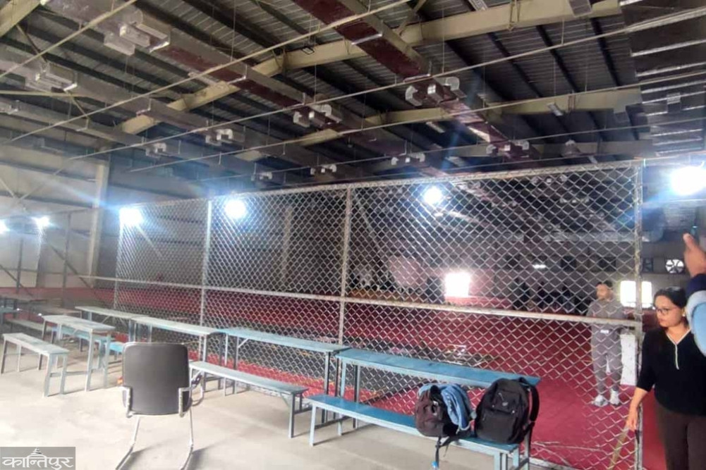 Wire mesh and CCTV cameras at the counting site in Chitwan, where will the counting take place?