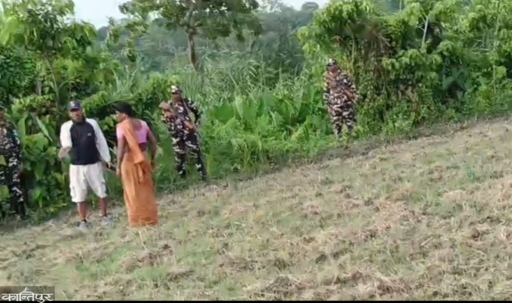 Locals react after Indian security personnel enter Susta