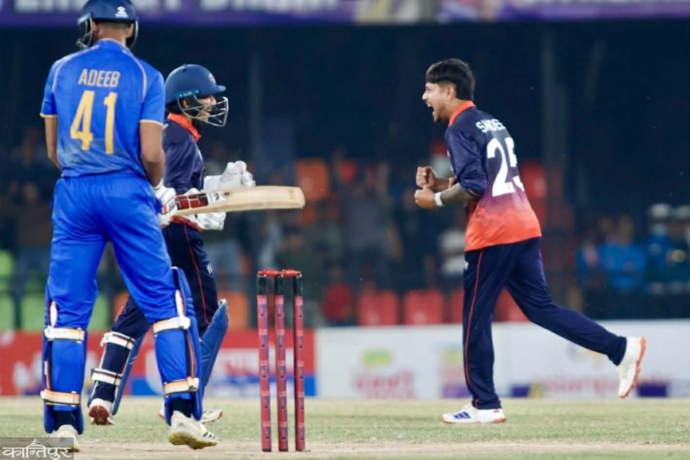 UAE dominates Nepal in rain-shortened match