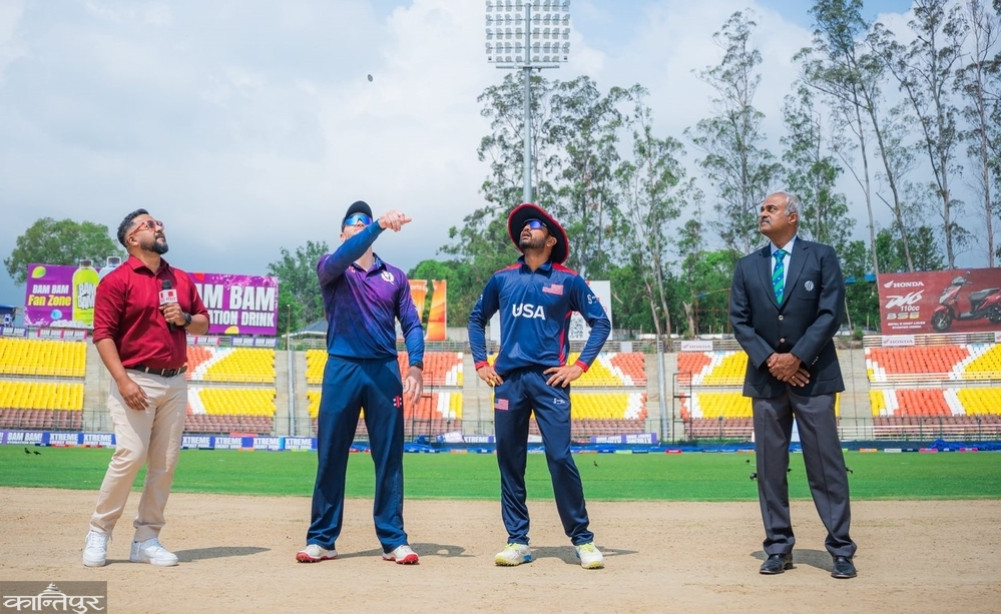 Scotland's batting against USA