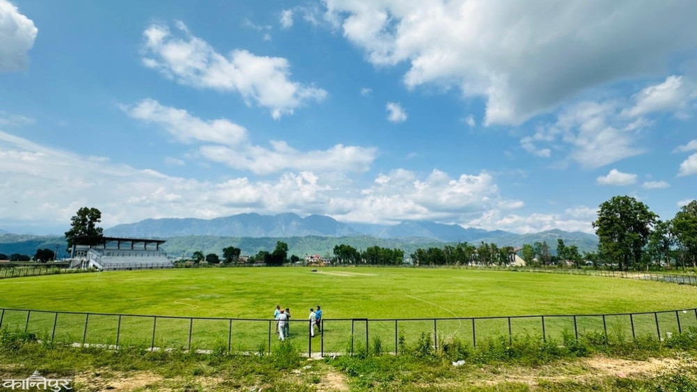 Cricket field ready in Gauritar