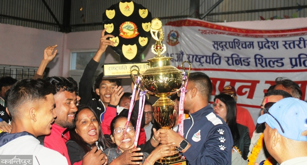 Kailali champions in Sudurpaschim provincial level running shield