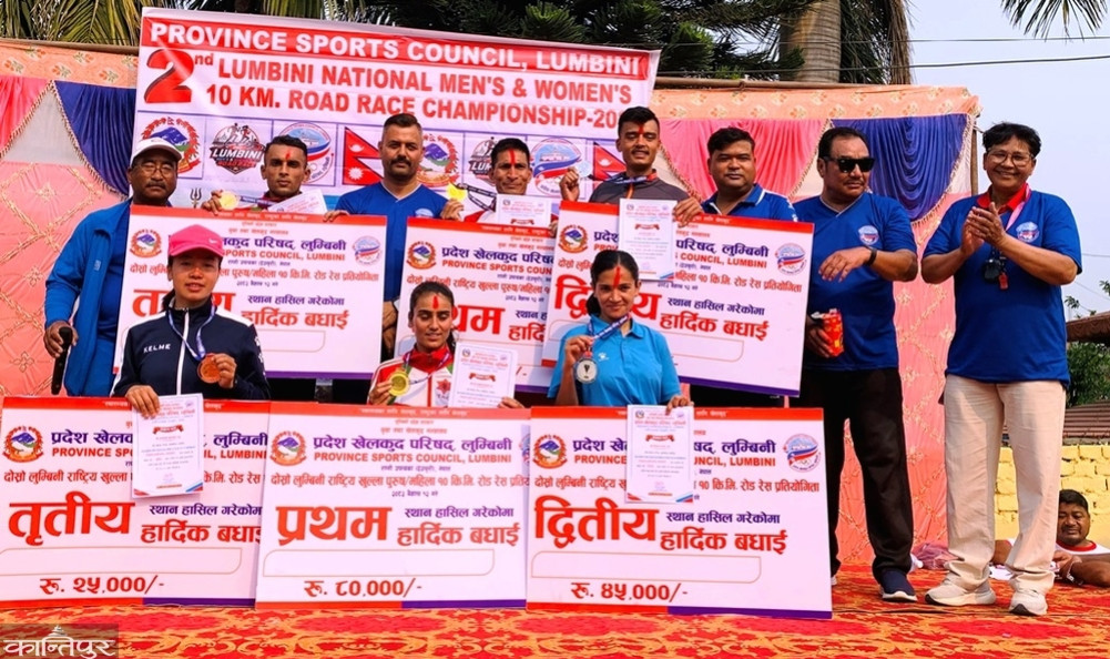 Army dominates Lumbini National Road Race