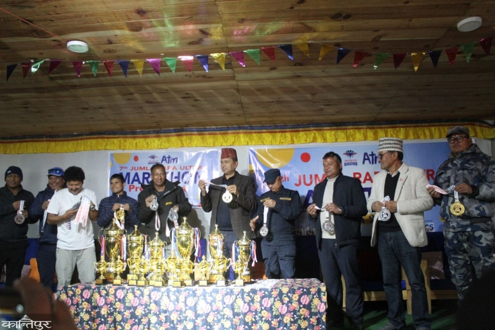 One thousand athletes running in Jumla Rara Ultra Marathon