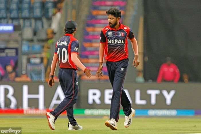 Nandan gave away 11 runs in one over.