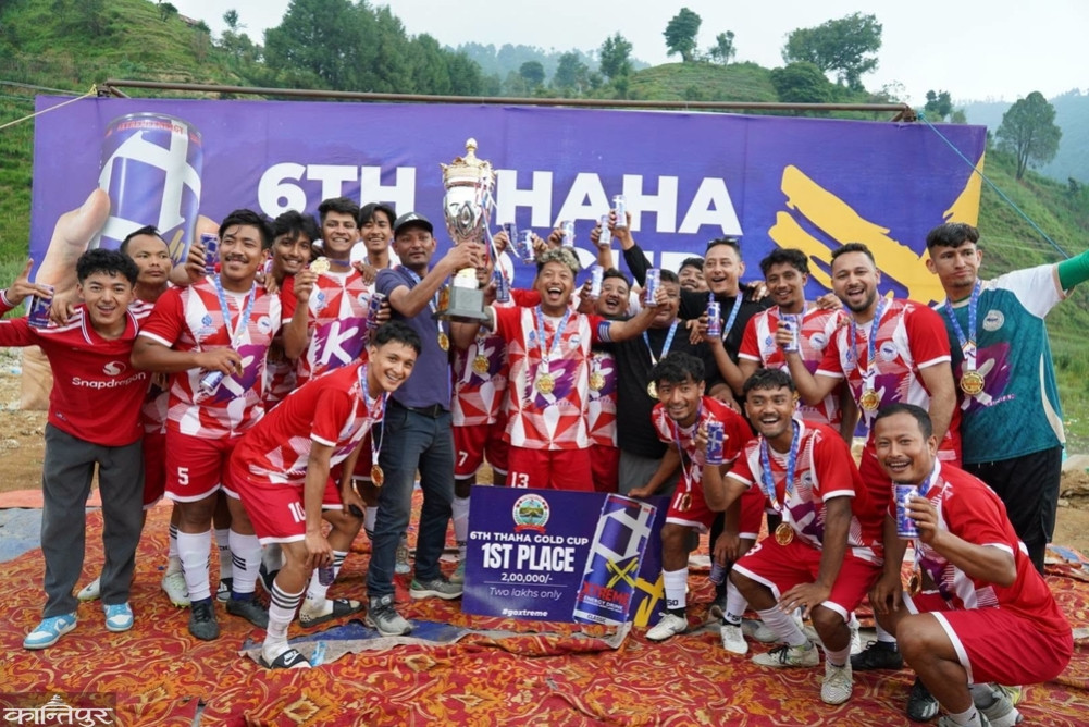 Chandragiri's Kurdan Academy wins Thaha Gold Cup title