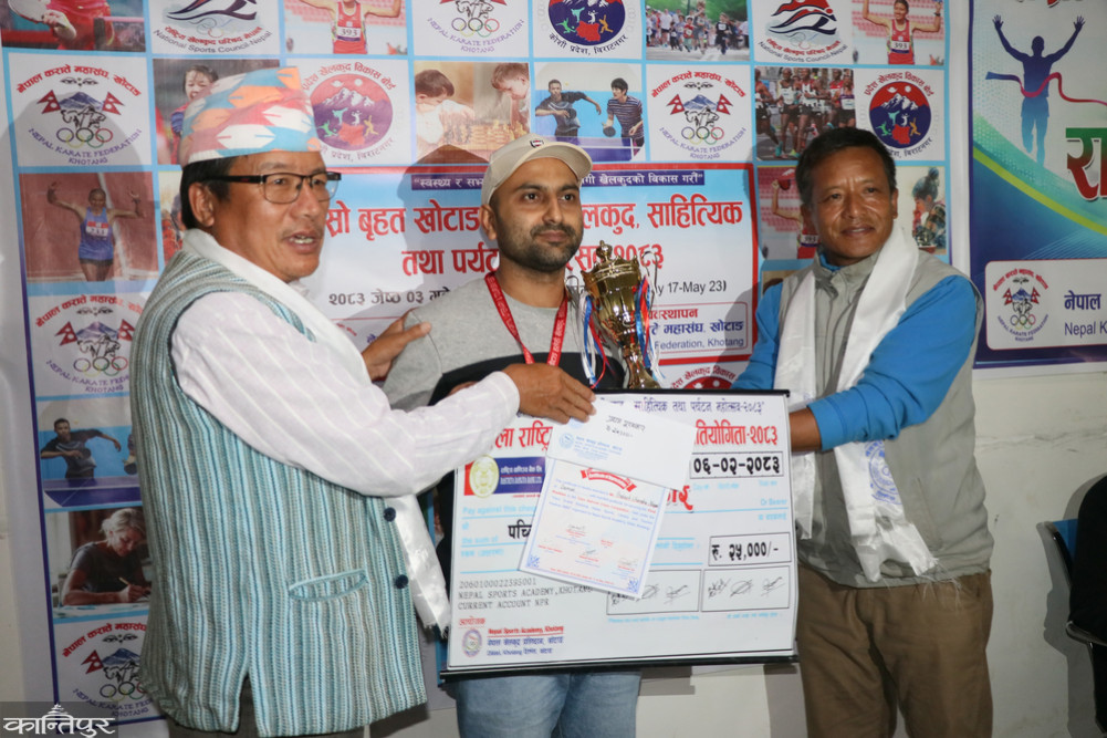 Prakash Chandra Nepal wins title of Open National Brain Teaser Competition